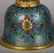 CHINESE PAIR OF CLOISONNE CANDLE STANDS - 3