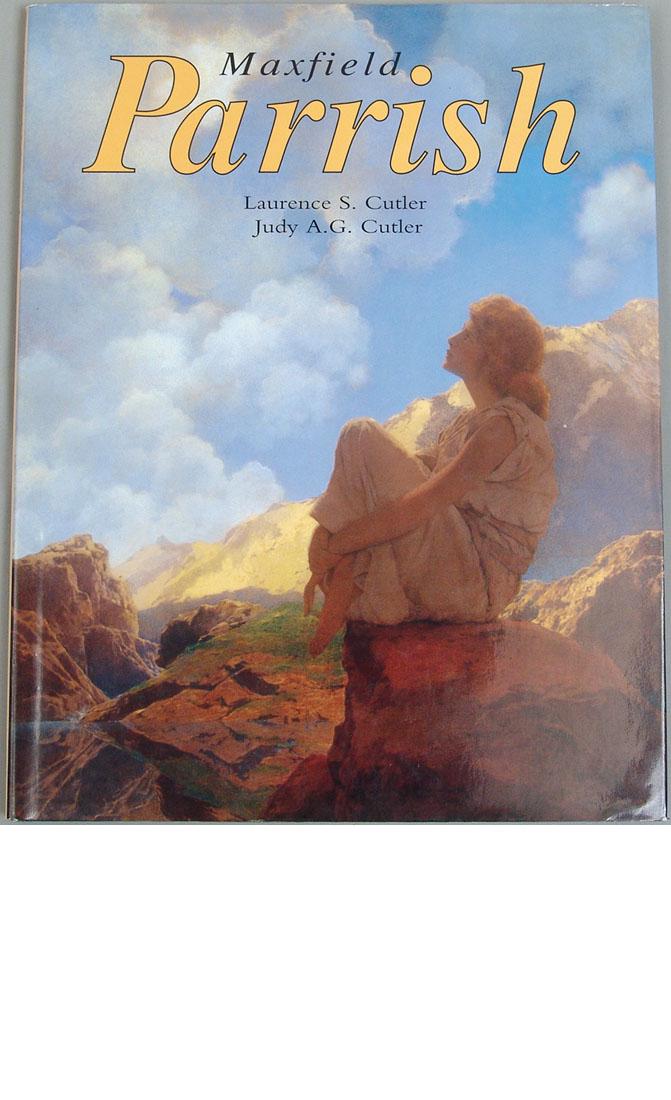 1999 Book "Maxfield Parrish": This is a 1999 book titled "Maxfield Parrish," by Laurence & Judy Cutler. Published by Gramercy and printed in France. First U.S. edition. Hardcover. 192 pages, 8 1/2" x 11".