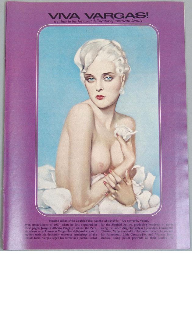 Vintage 1970s Nude Pin-Up Portfolio - Viva Vargas!: This is a vintage portfolio from a 1970s Playboy magazine featuring early works by Alberto Vargas. Titled "Viva Vargas!: a salute to the foremost delineator of american beauty," it includes nine Varga
