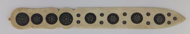 Letter opener Ivory, micro mosaic ornaments (1 of 5)