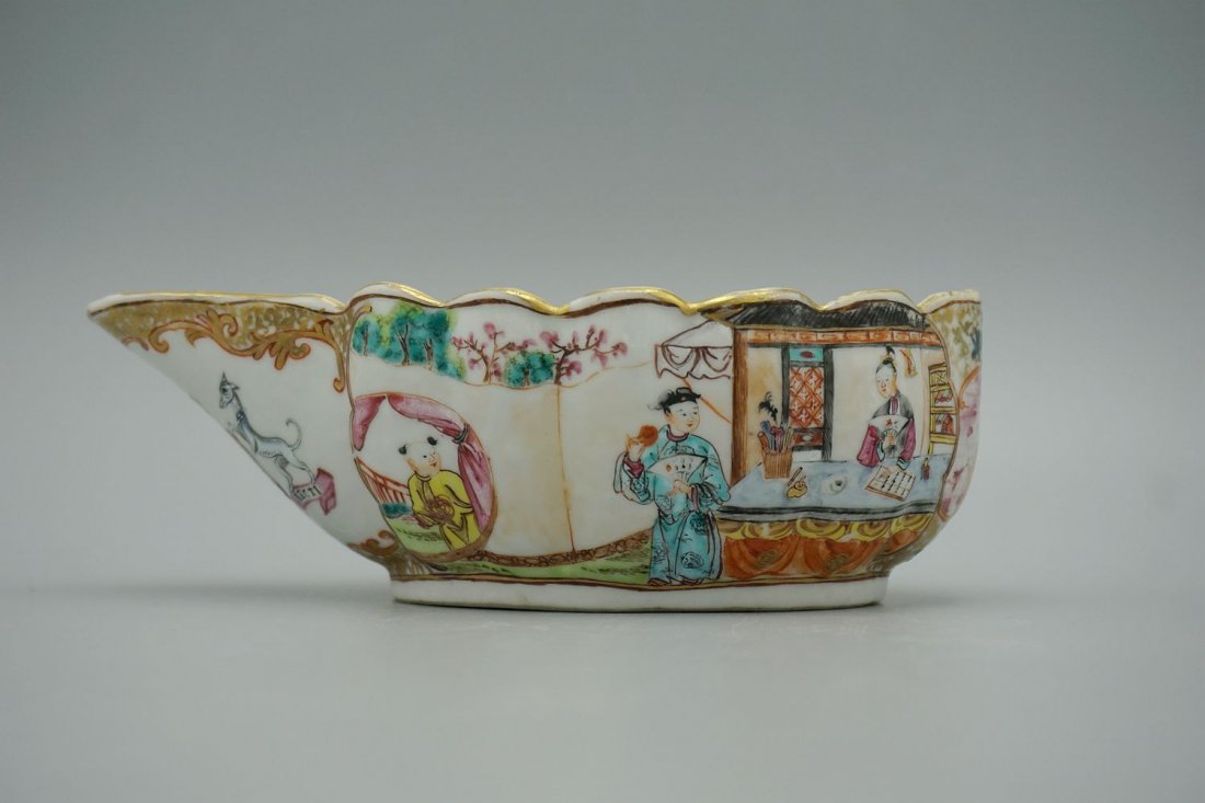 Antique chinese export armorial porcelain bowl (1 of 7)