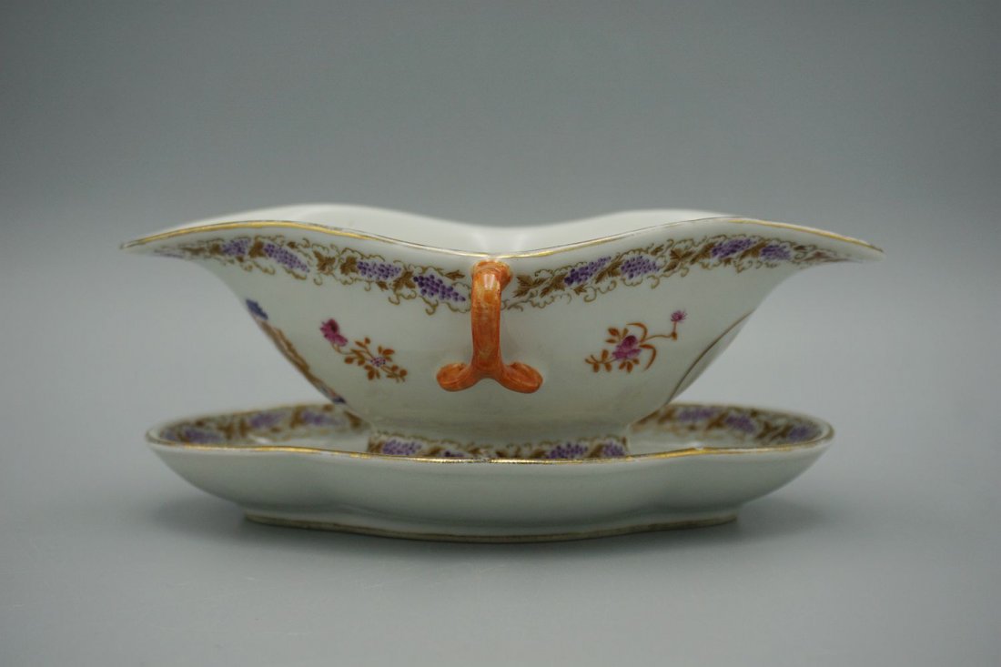 Antique chinese export armorial  bowl and plate (1 of 10)