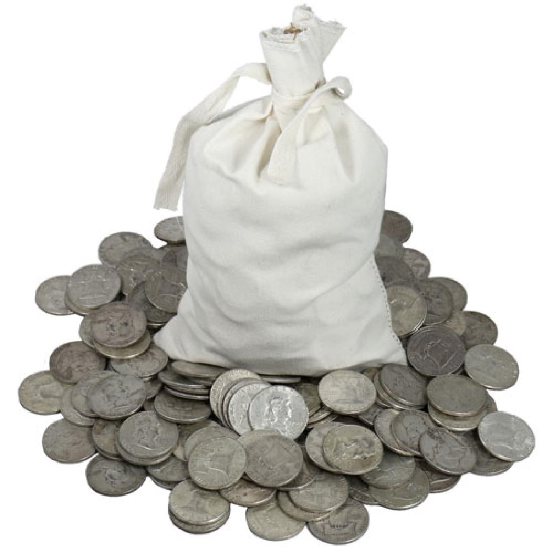 $250 Face Value Franklin Half Dollars in Bag-90% (1 of 2)