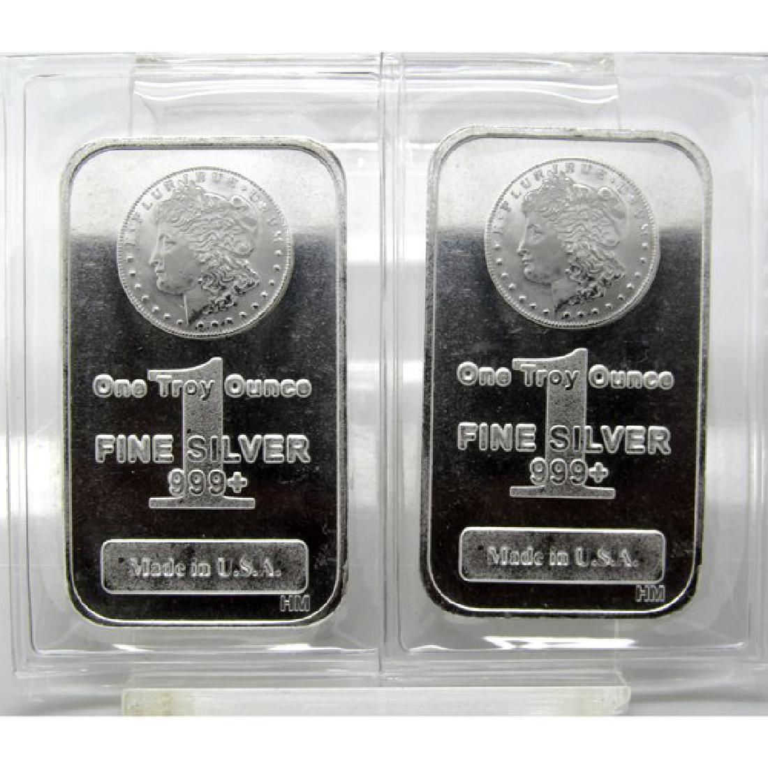 (2) 1 oz. Morgan Design Silver Bars (1 of 1)