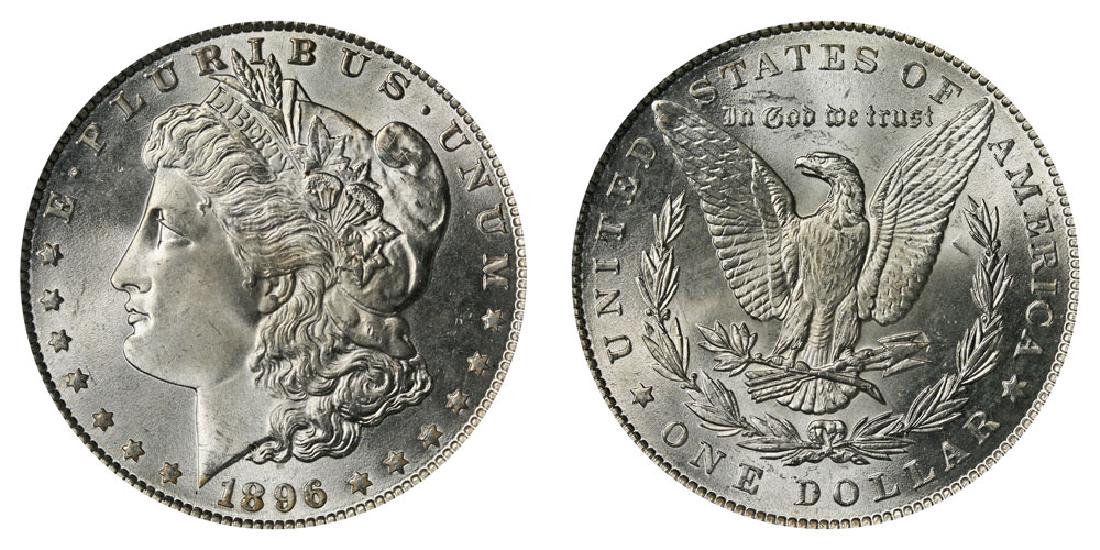 1896 P BU Morgan Silver Dollar (1 of 1)