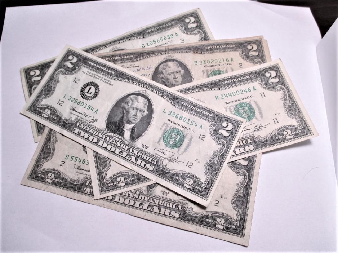 (5) 1976 $2 Federal Reserve Notes - (1 of 2)