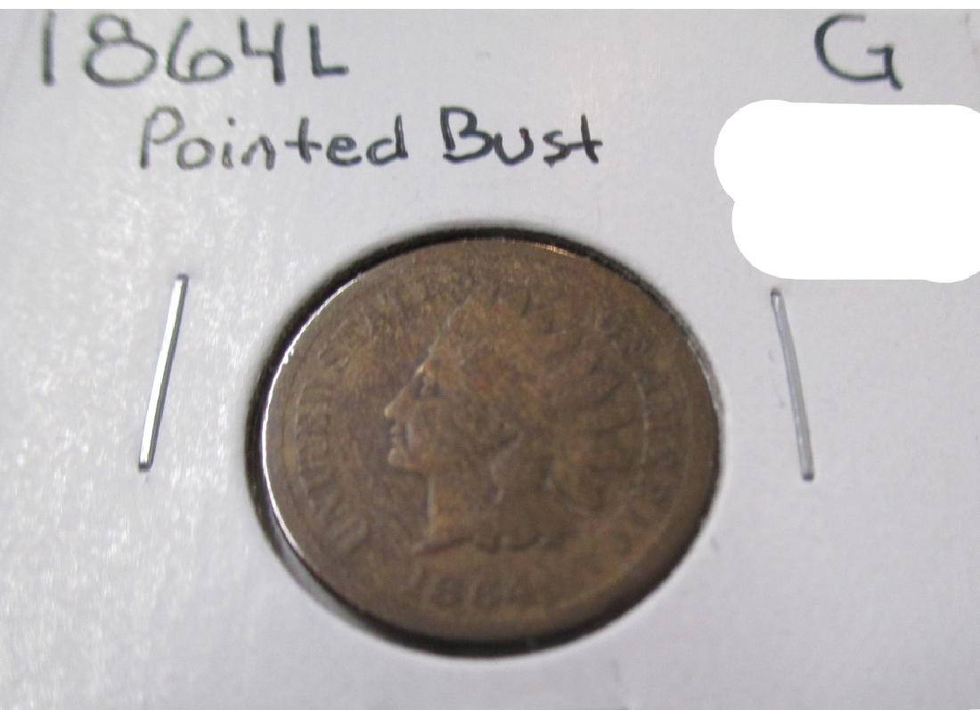 1864 L Pointed Bust Indian Head Cent (1 of 2)