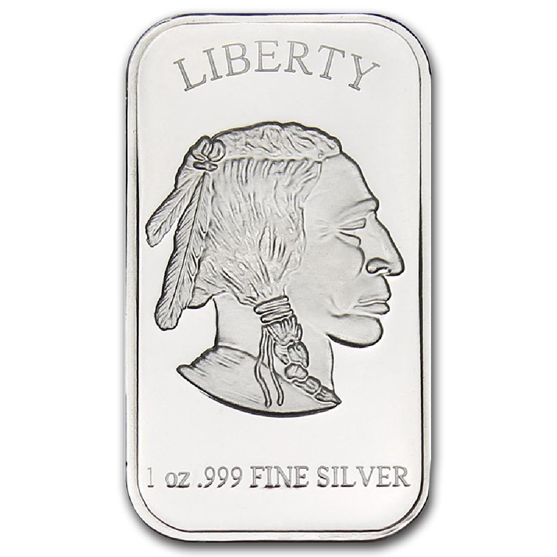 1 oz. Silver Buffalo Bar -.999 Pure: Items are as shown in image, bidder is responsible for grade and value. All terms apply to every bid and lot. Please review the terms PRIOR to placing a bid. All sales final.