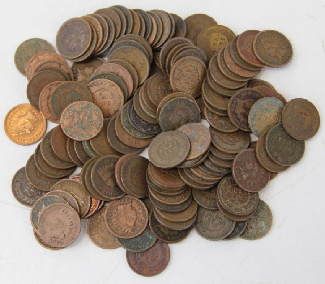 125 Indian Head Cents - Mixed Dates and Grades (1 of 1)