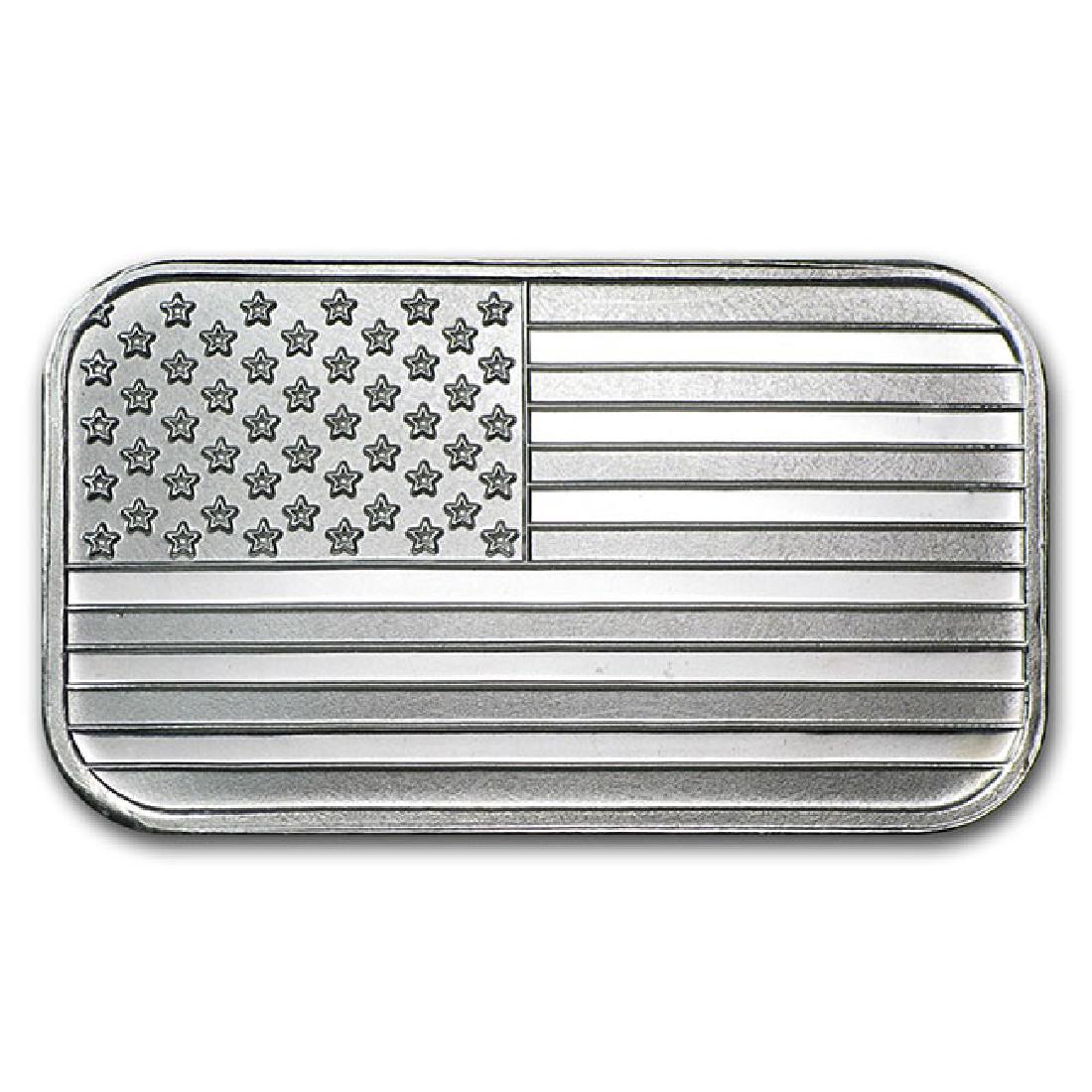 1 oz. American Flag Silver Bar - .999 Pure (1 of 2)