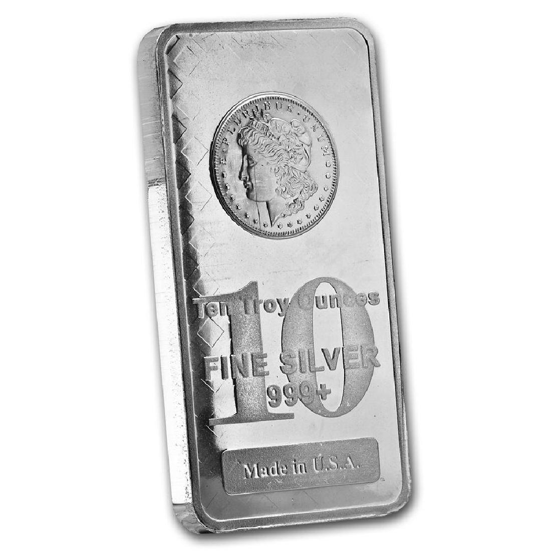 10 oz. Morgan Design Silver Bar .999 Pure (1 of 2)