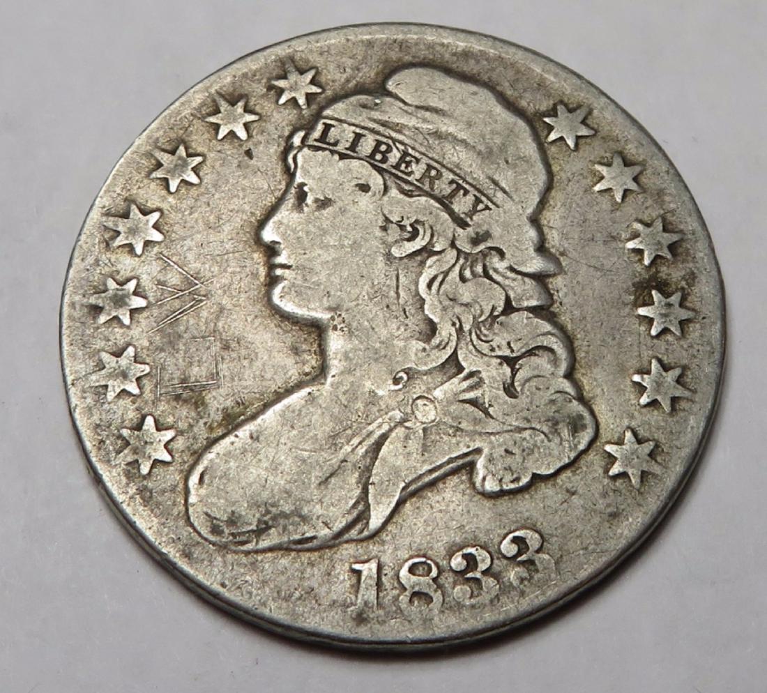 1833 Bust Half Dollar Coin (1 of 2)