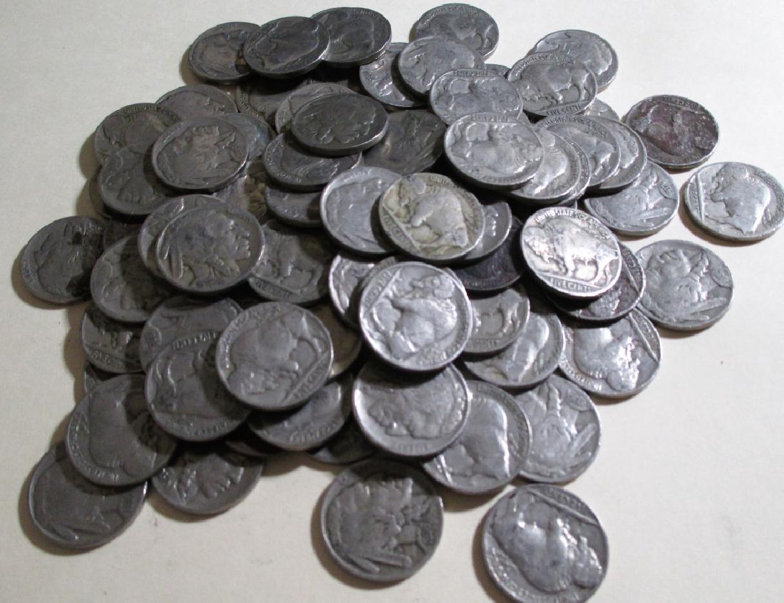 Lot of (100) Buffalo Nickels Mixed Grade and Date (1 of 2)