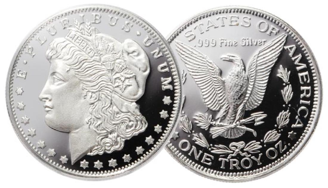 1 oz. Silver Morgan Design - .999 Pure (1 of 2)