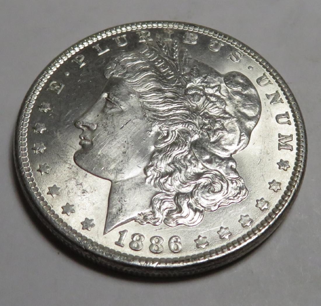1886 P BU Morgan Silver Dollar (1 of 2)