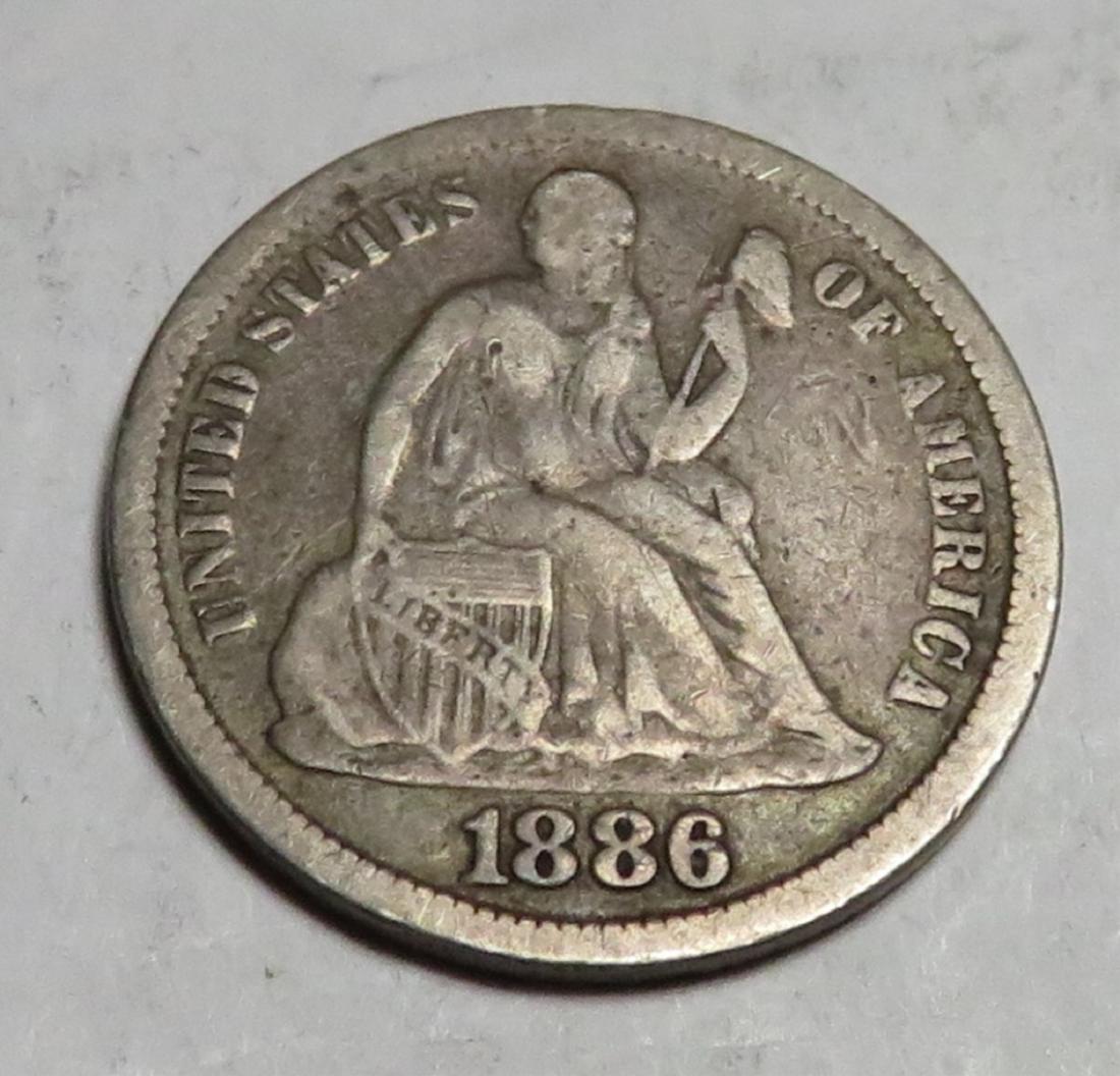 1886 Seated Liberty Dime (1 of 2)
