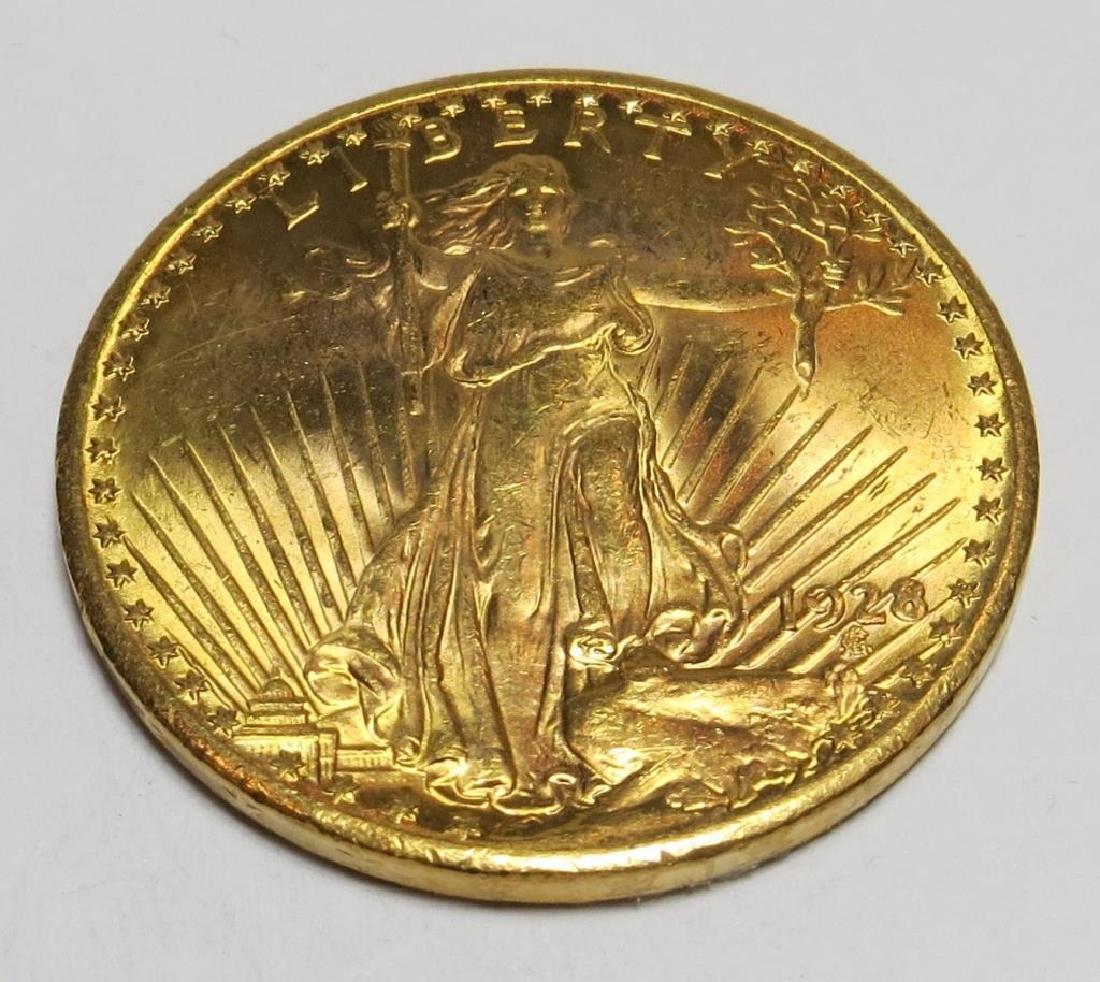 1928 $20 Gold Saint Gaudens Double Eagle (1 of 2)
