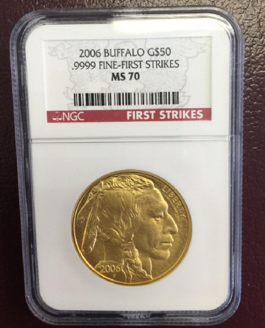 2006 MS 70 PERFECT NGC $50 Gold Buffalo (1 of 2)