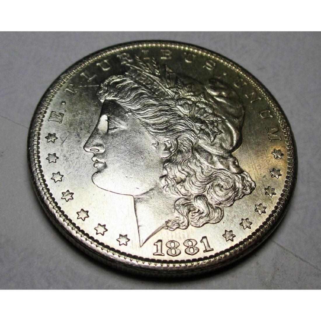 1881 S BU PL Morgan Silver Dollar (1 of 2)