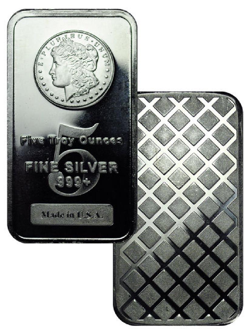 5 oz. Morgan Design Silver Bar .999 pure (1 of 1)