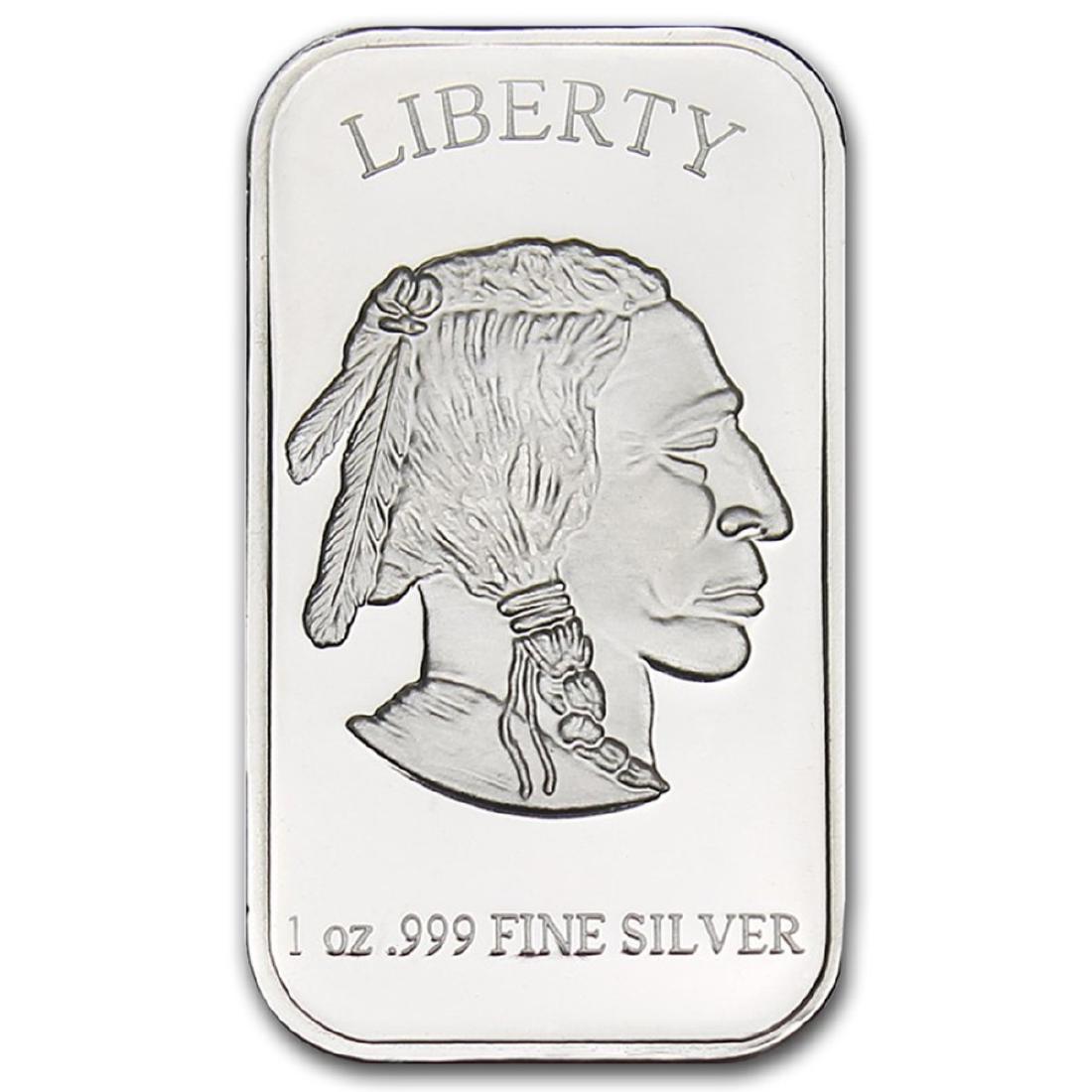 1 oz. Silver Buffalo Bar -.999 Pure: Items are as shown in image, bidder is responsible for grade and value. All terms apply to every bid and lot. Please review the terms PRIOR to placing a bid. All sales final.