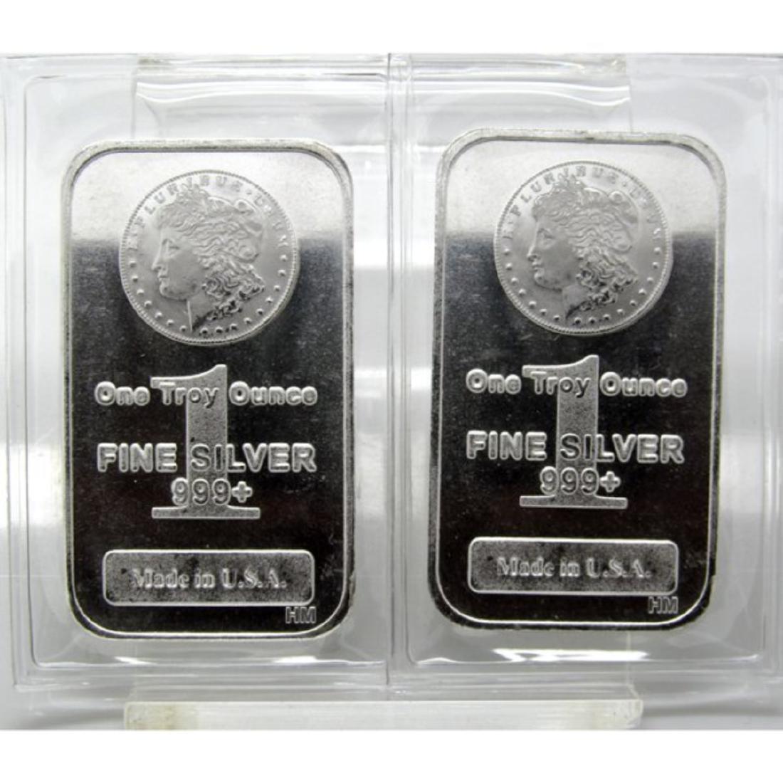 (2) 1 oz. Morgan Design Silver Bars (1 of 1)