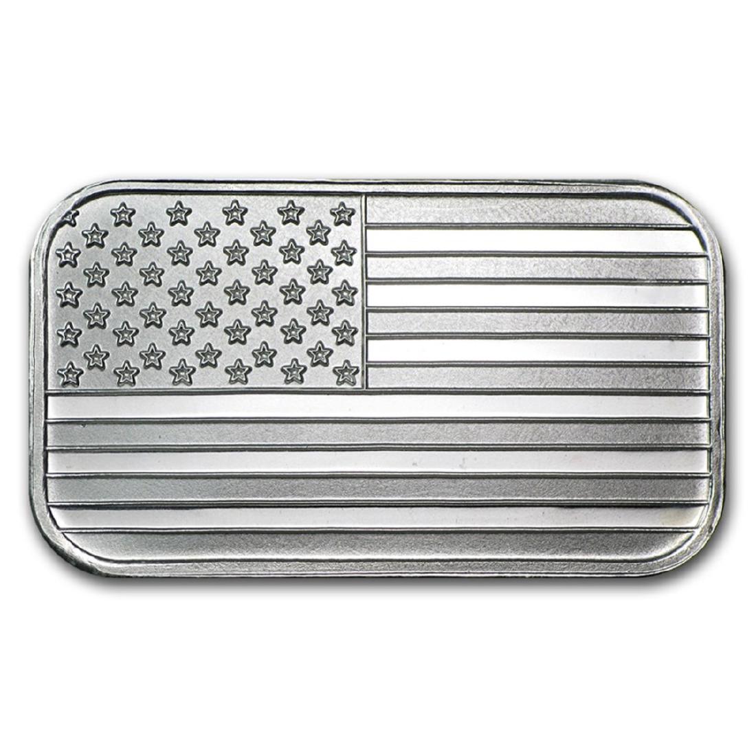 1 oz. American Flag Silver Bar - .999 Pure (1 of 2)
