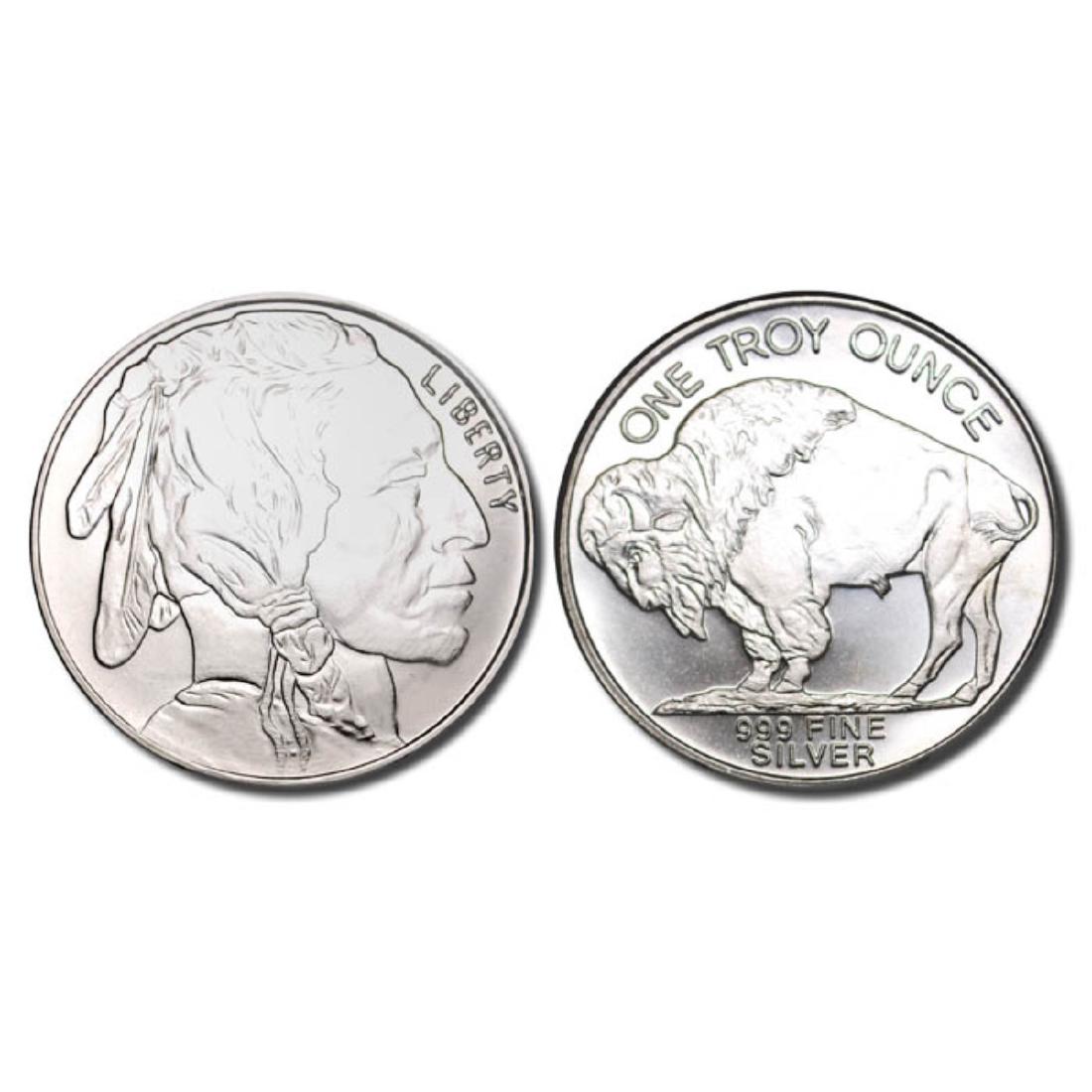 1 oz. Silver Buffalo Round -.999 Pure (1 of 2)
