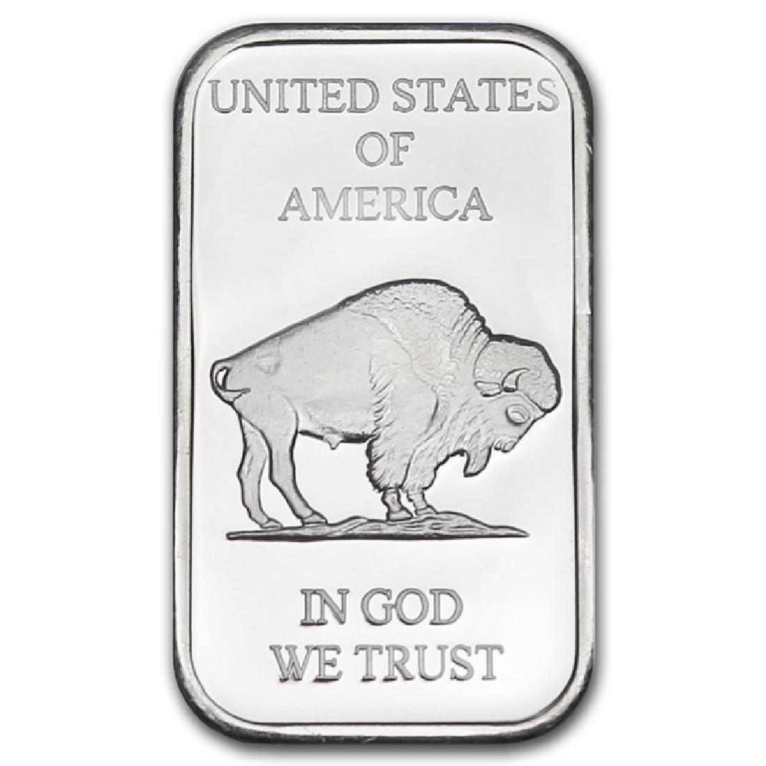 1 oz Silver Buffalo Silver Bar: All bids are a contract and an agreement to pay. Items are as shown in image. 22 25 9
