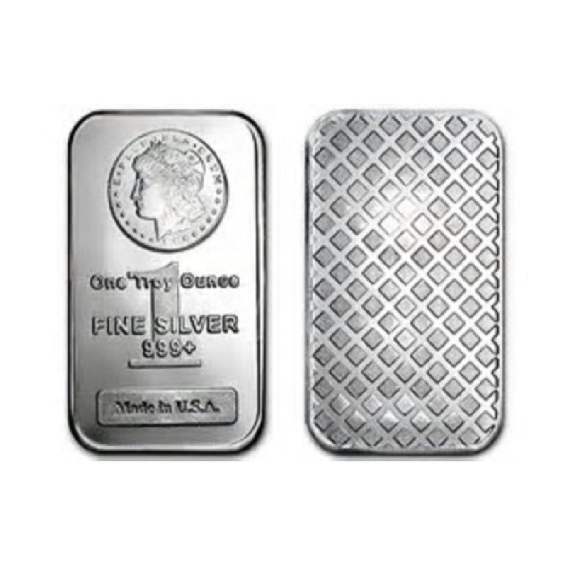 1 oz Morgan Design Silber Bar .999 Pure (1 of 2)