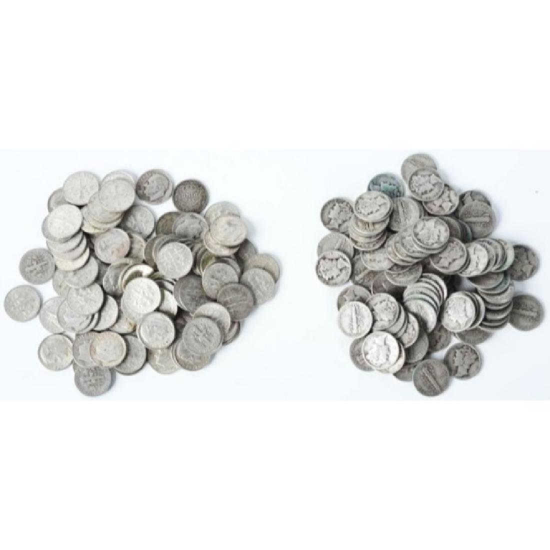 (100) Mercury /Roosevelt Dimes Mix -90% (1 of 3)