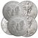 (5) US Silver Eagles Random Dates - 2