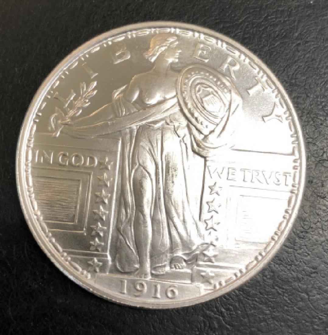 1916 Standing Liberty 1 oz. Silver Bullion Round (1 of 2)