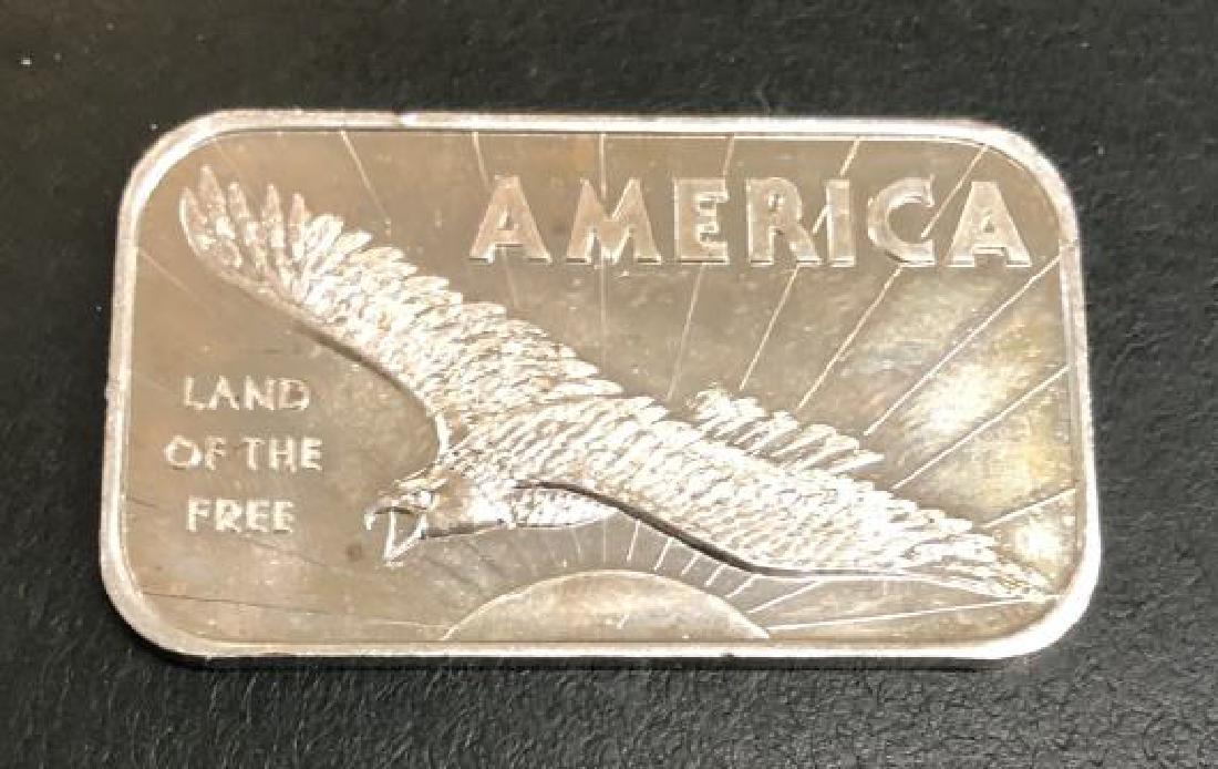 1 oz. AMERICA Silver Bar - Eagle Design (1 of 2)