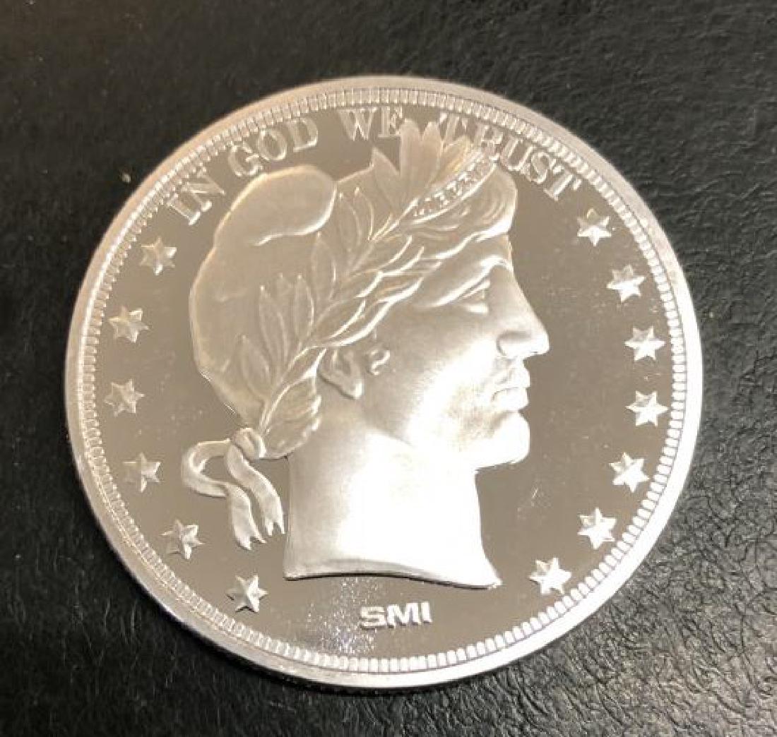 Barber Design 1 oz. Silver Bullion Round (1 of 2)
