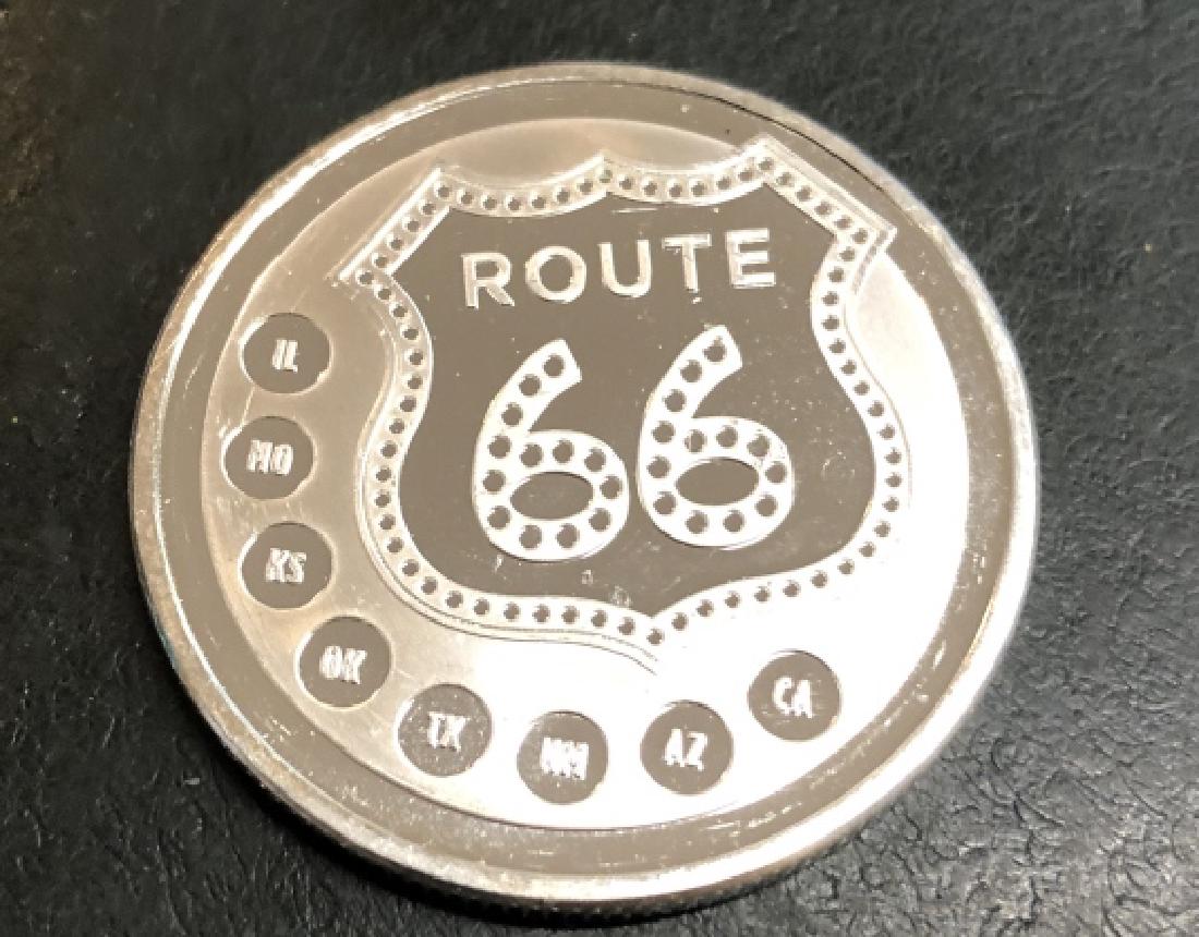 1 oz. Silver Round - Route 66 Design (1 of 2)