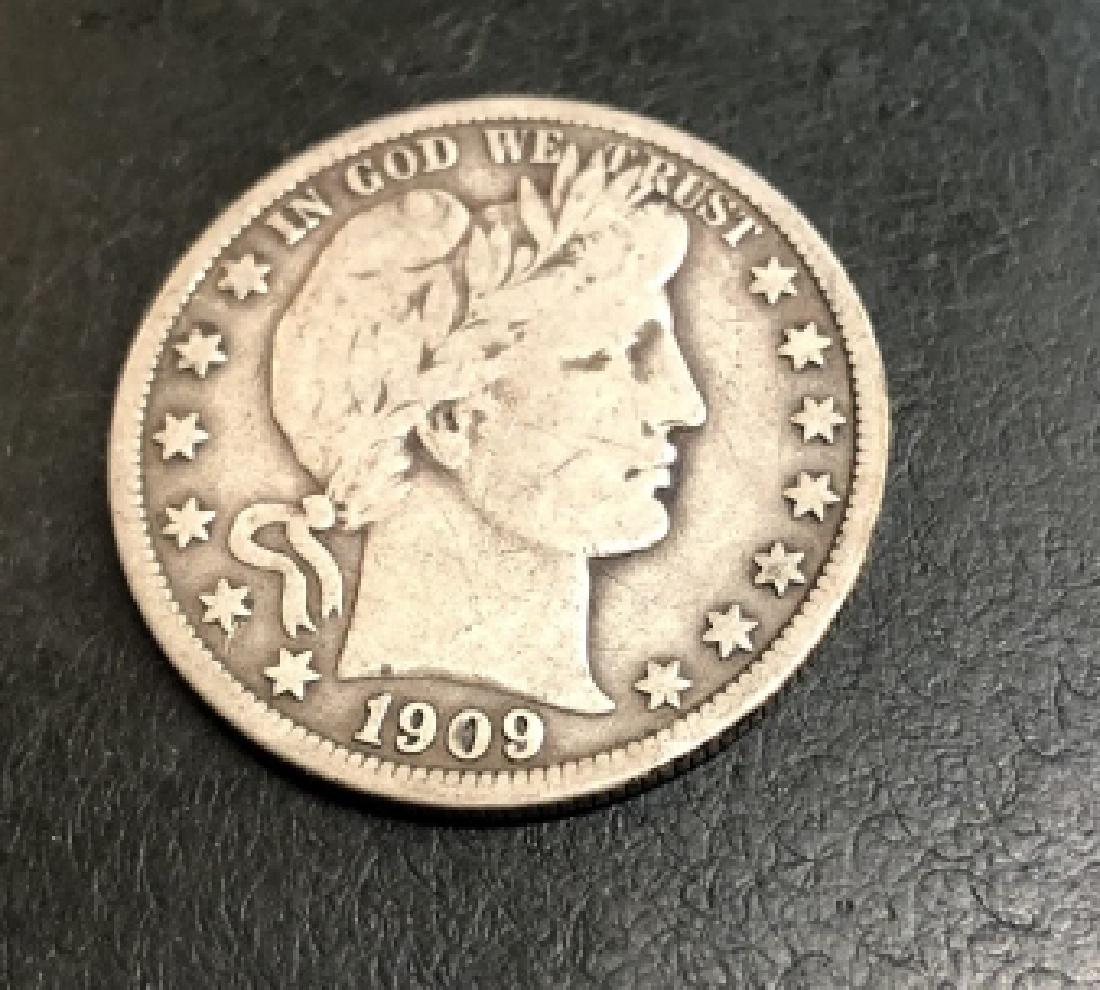 1909 Barber Half Dollar XF PLUS Full Rim (1 of 2)