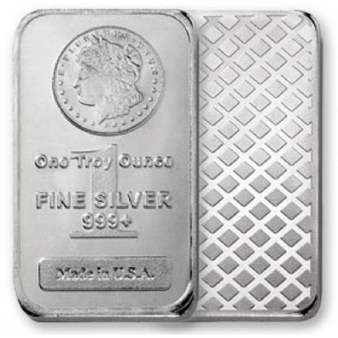 1 oz. Silver Morgan Design Silver Bar (1 of 1)