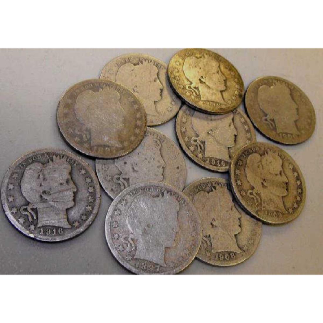 (10) Barber Half Dollars - 90% Silver! (1 of 1)
