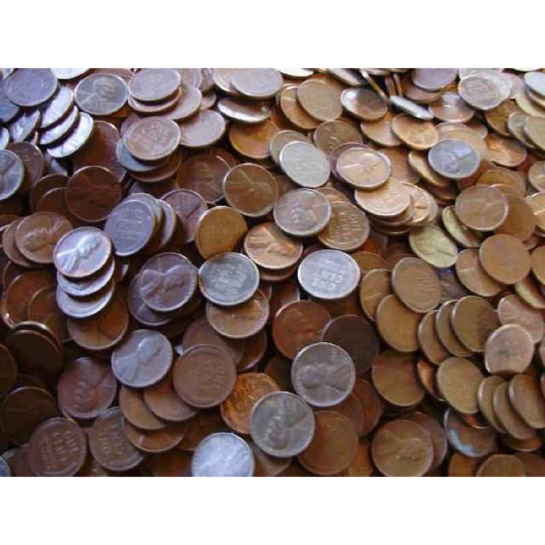 Lot of 5000 Wheat Cents! Full Bag! (1 of 1)