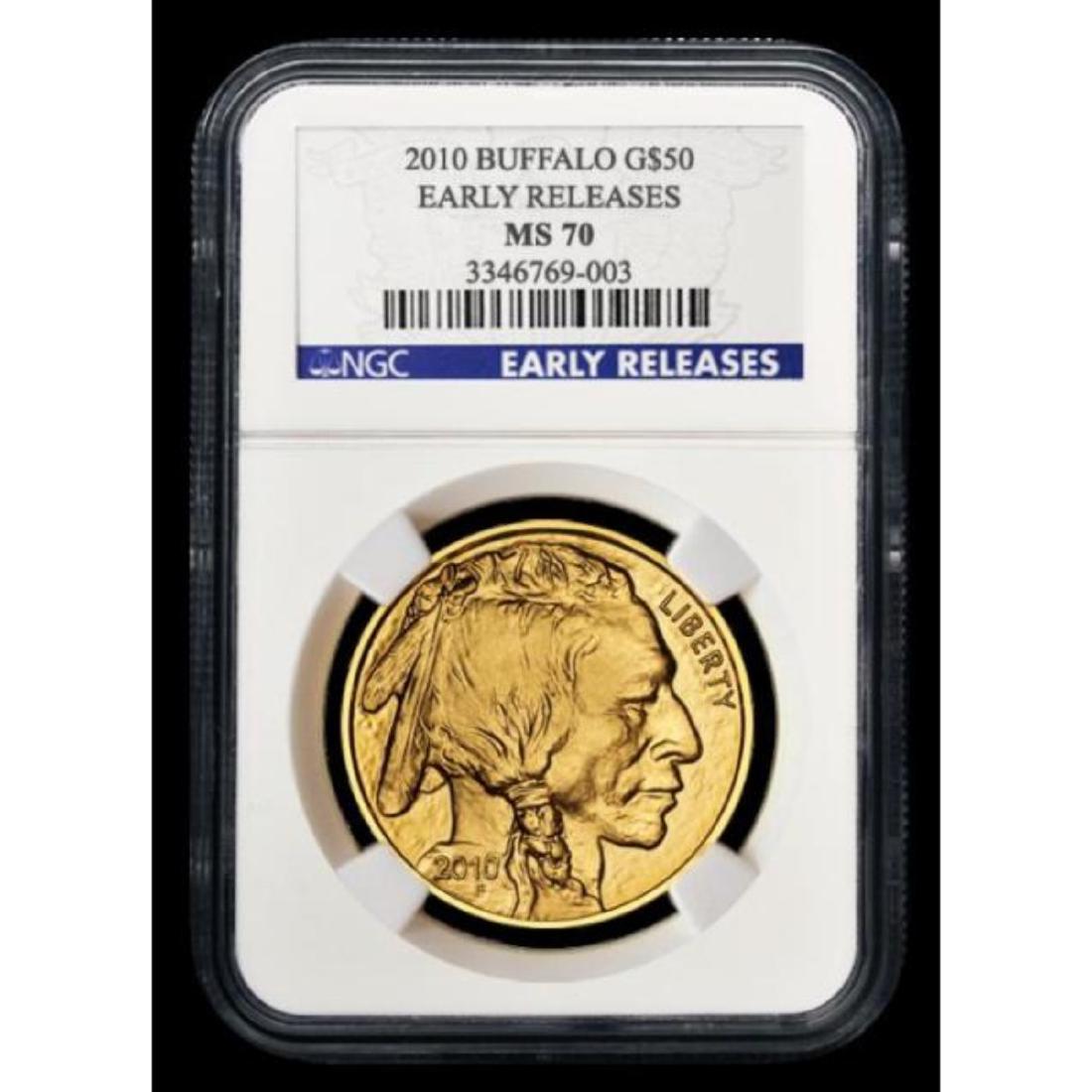 2010 Early Release MS70 1 oz Gold Buffalo (1 of 1)