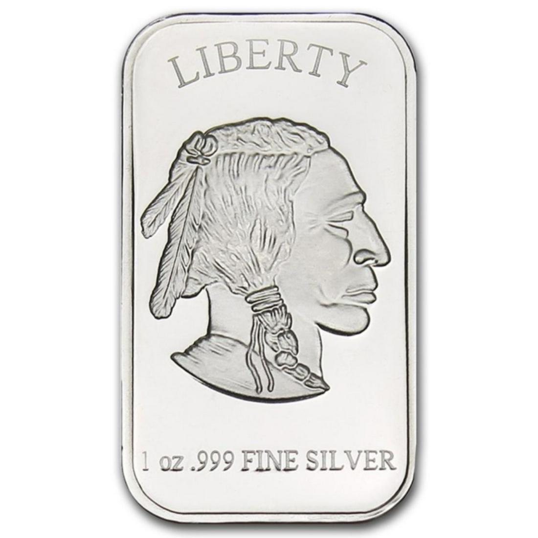 1 oz. Silver Buffalo Bar -.999 Pure: Items are as shown in image, bidder is responsible for grade and value. All terms apply to every bid and lot. Please review the terms PRIOR to placing a bid. All sales final.