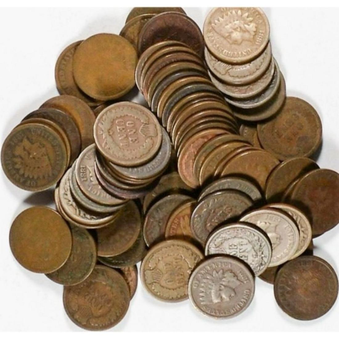 (100) Indian Head Cents from Image (1 of 2)