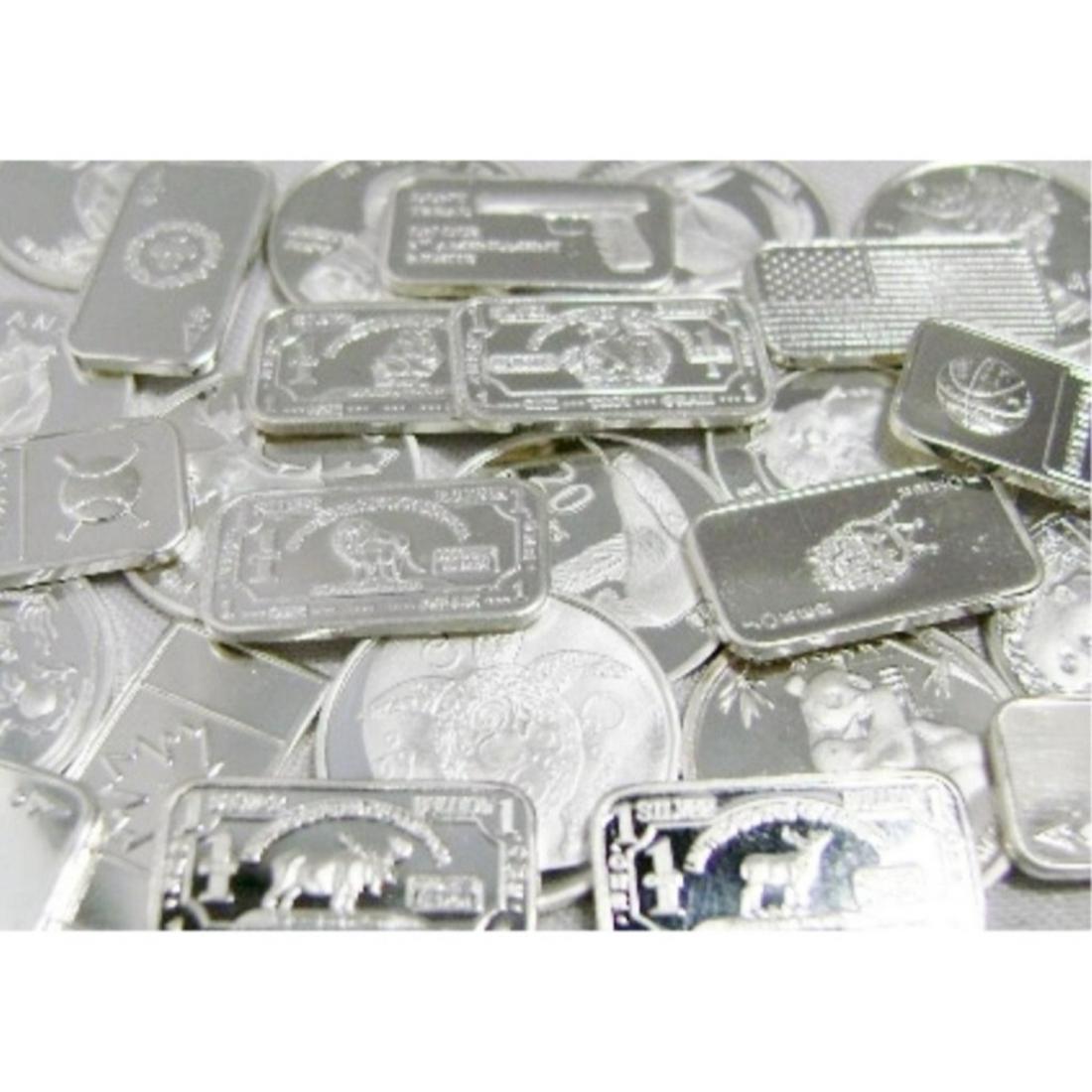 Lot of (100) 1 oz. Silver Items .999 Pure (1 of 1)
