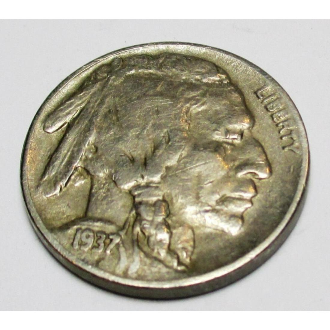 1937 D XF Grade Buffalo Nickel (1 of 2)