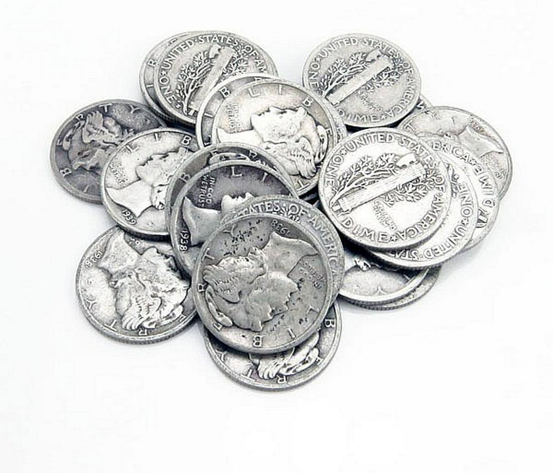 (20) Mercury Dimes -90% Silver (1 of 1)