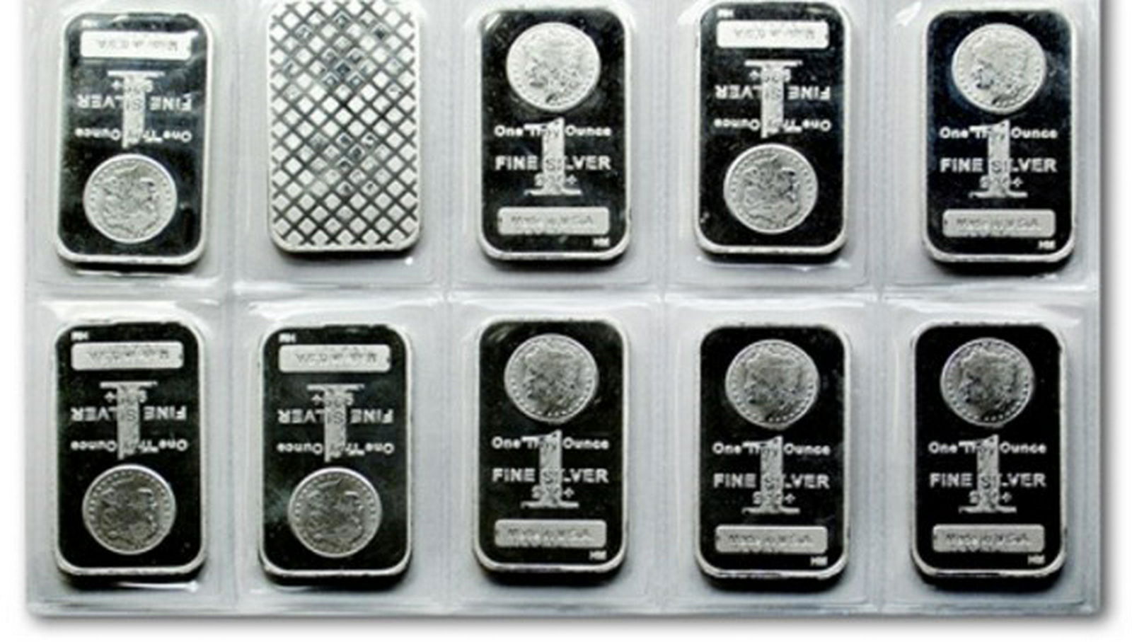 (10) Morgan Design 1 oz Silver Bars (1 of 1)