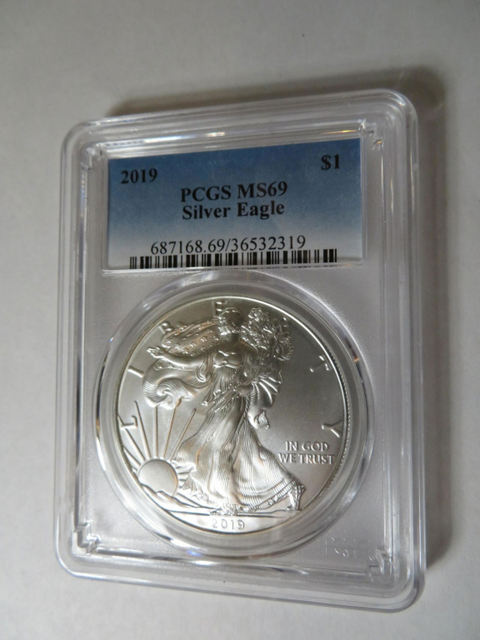 2019 MS 69 PCGS US Silver Eagle (1 of 2)