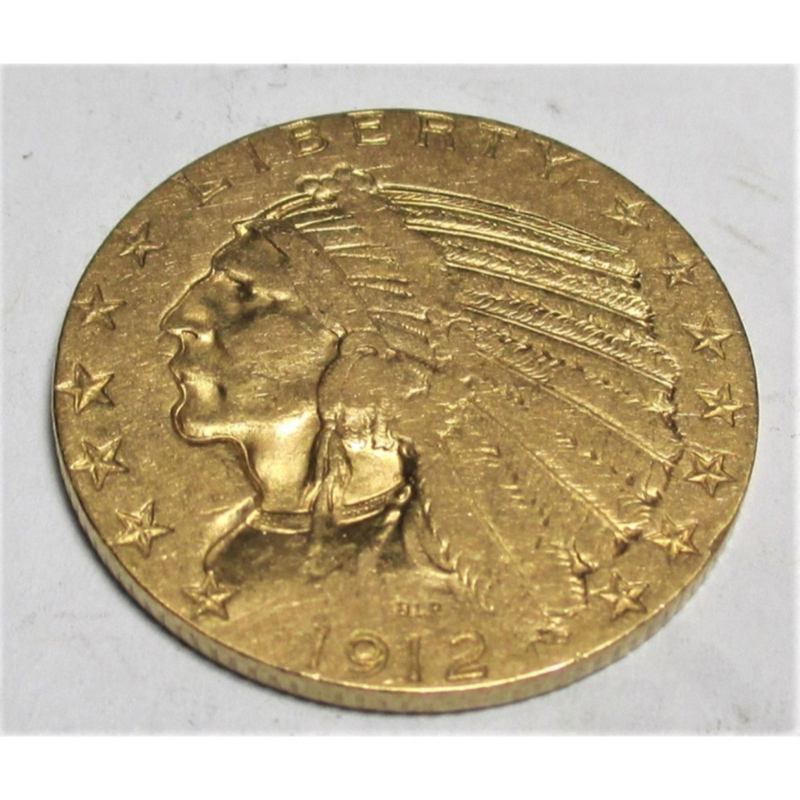 1912 S $ 5 Gold Indian Coin (1 of 2)