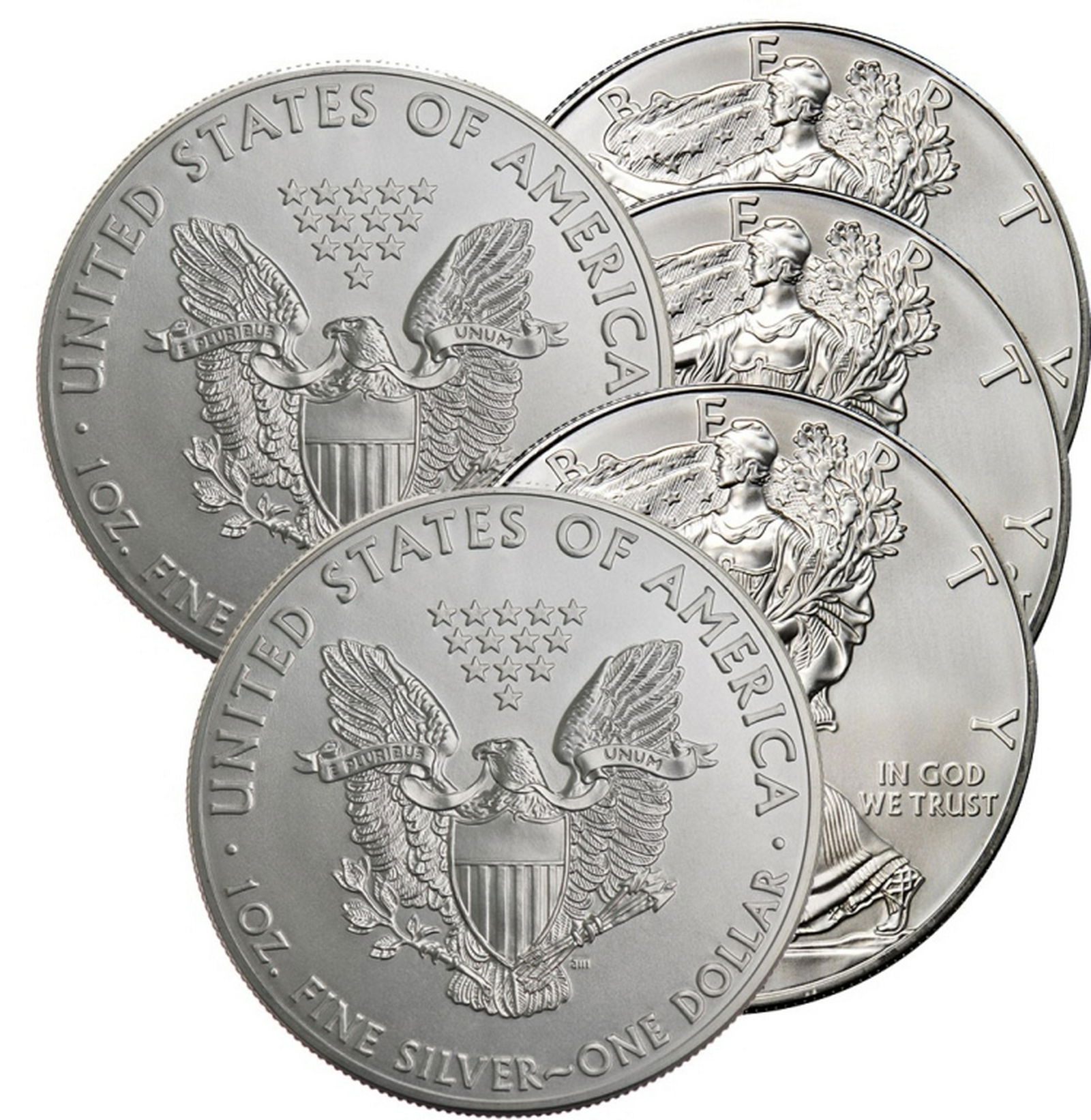 (5) US Silver Eagles- Random Dates (1 of 1)